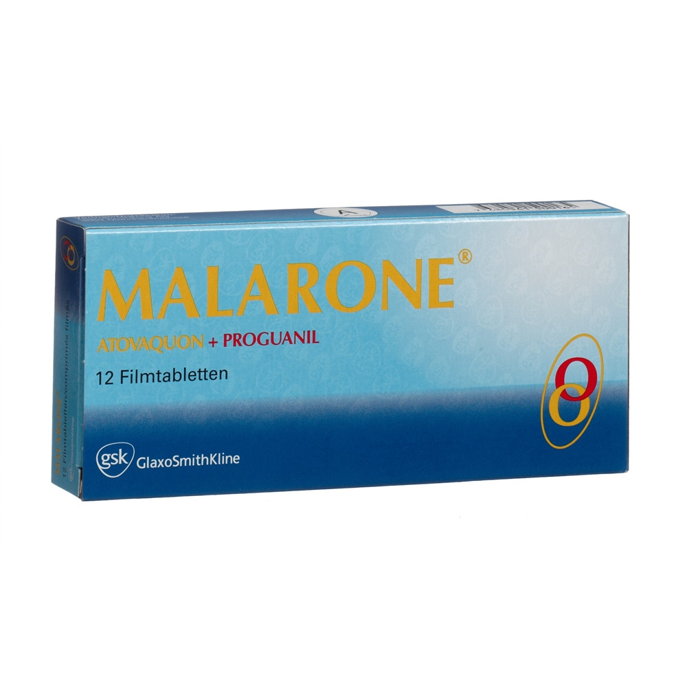 MALARONE cpr pell 250/100 mg blist 12 pce, image principale