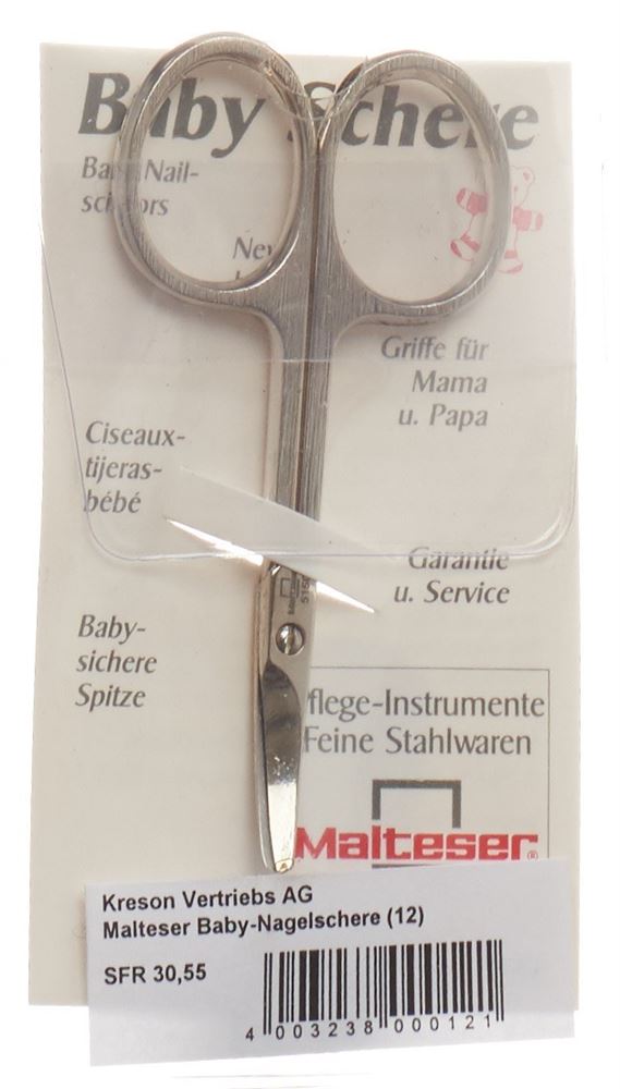 MALTESER ciseaux ongles bébé courbé