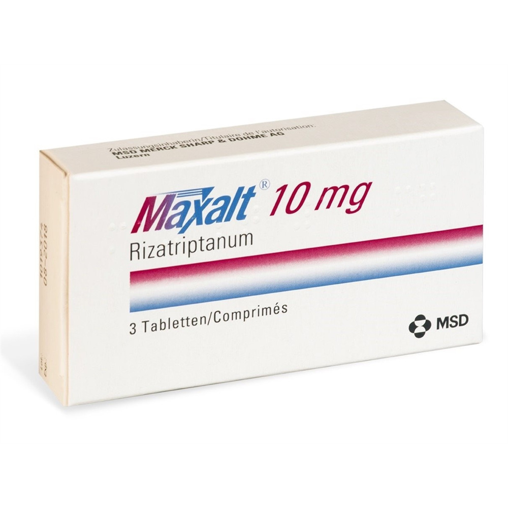 MAXALT cpr 10 mg blist 3 pce, image principale