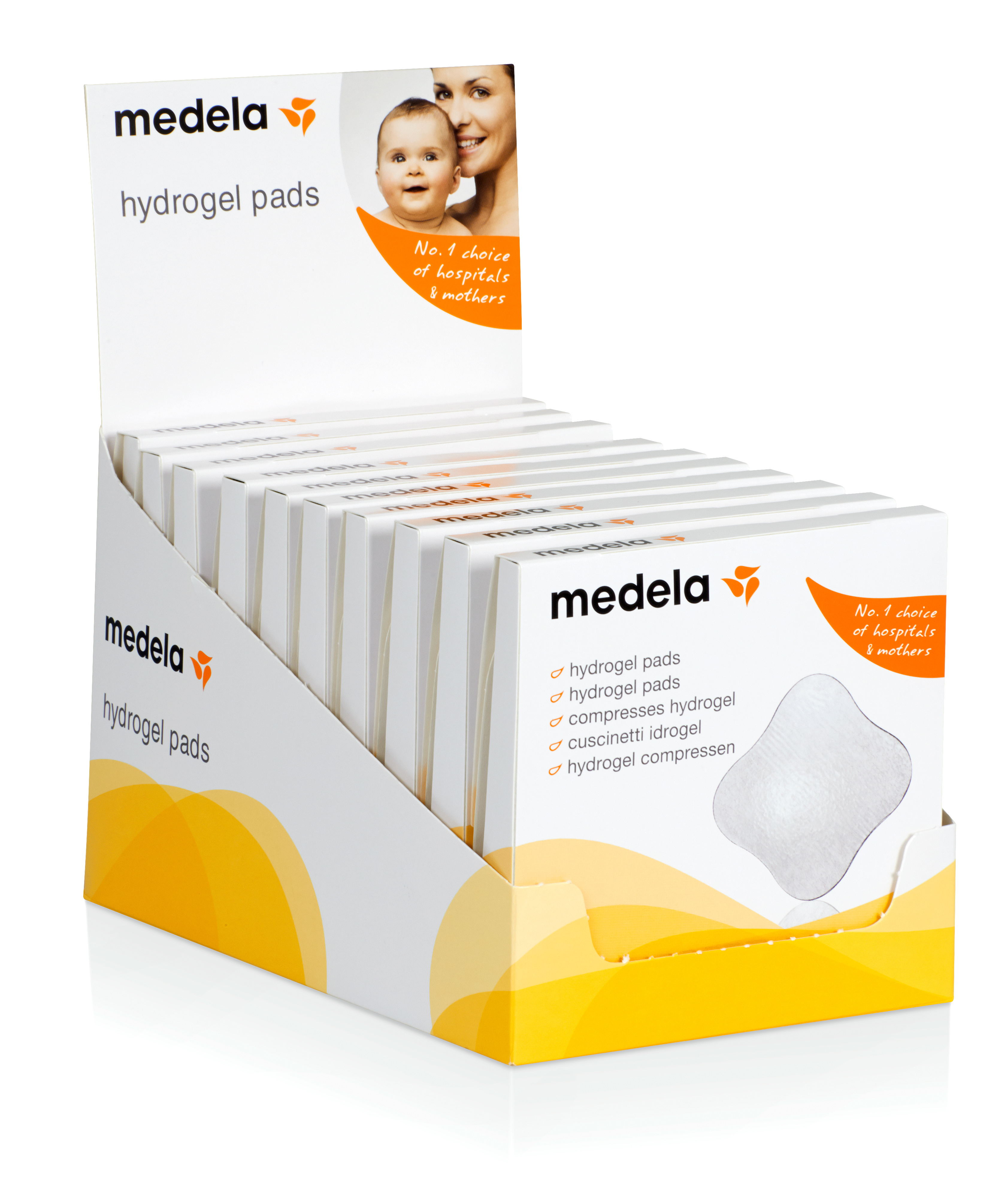 MEDELA présentoir hydrogel pads