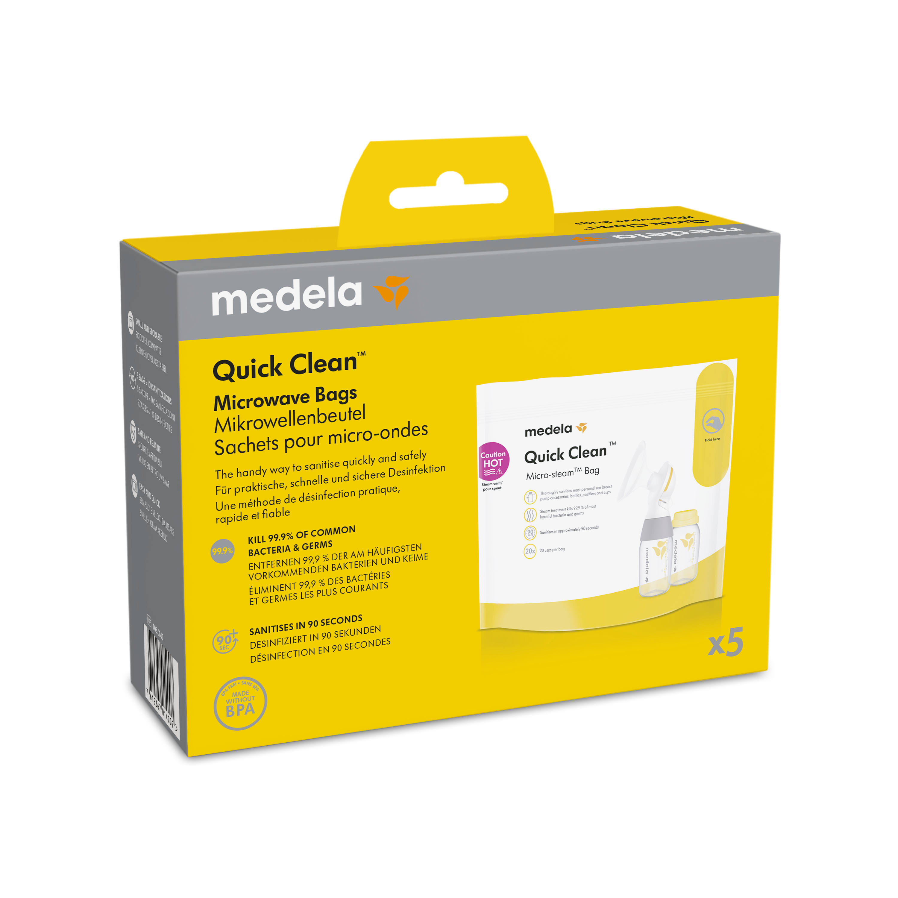 MEDELA Quick Clean Mikrowellenbeutel, Hauptbild