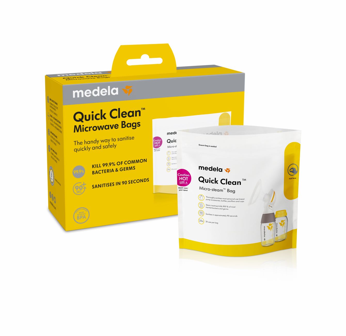 MEDELA sachet pour la stérilisation aux micro-ondes