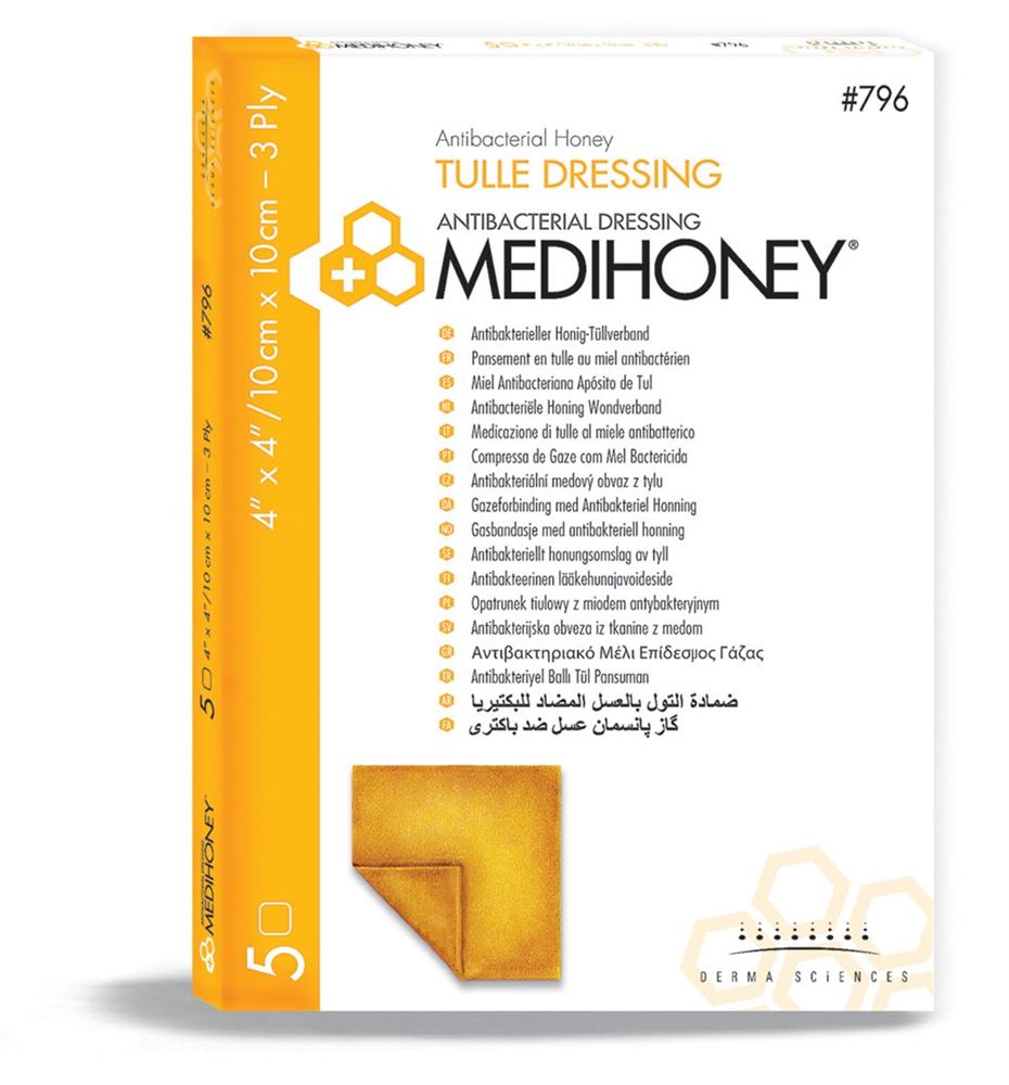 MEDIHONEY Antibacterial Tulle Dressing