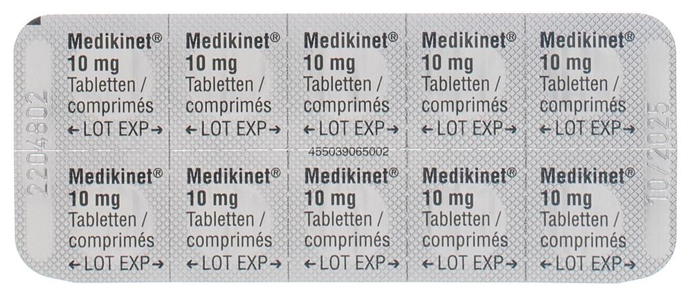 MEDIKINET Tabl 10 mg Blist 50 Stk, Bild 3 von 3