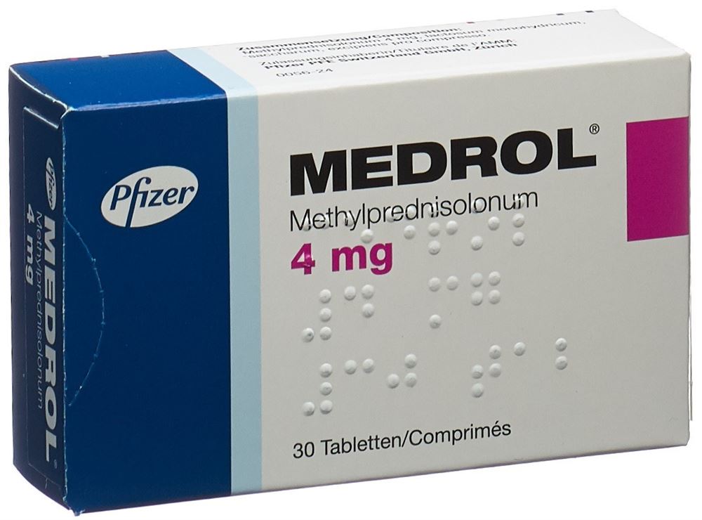 MEDROL Tabl 4 mg Blist 30 Stk, Hauptbild