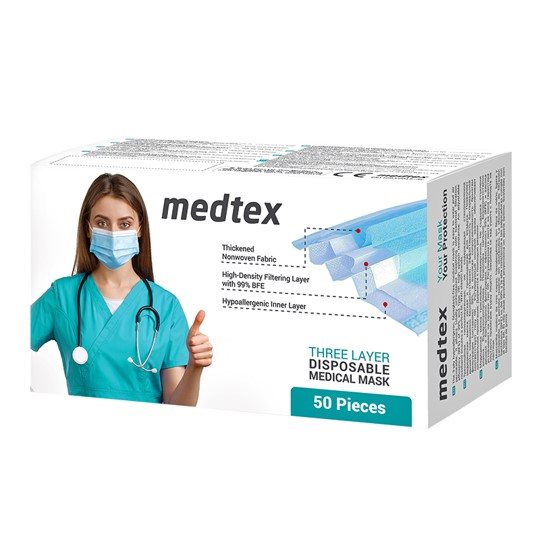 MEDTEX Medizinische Einweg Maske