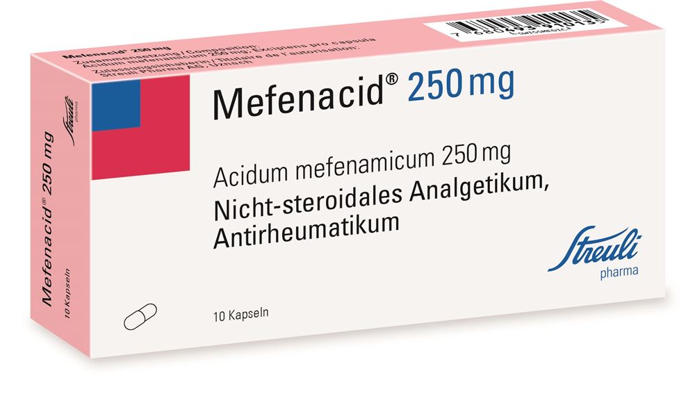 MEFENACIDE Kaps 250 mg Blist 10 Stk, Hauptbild