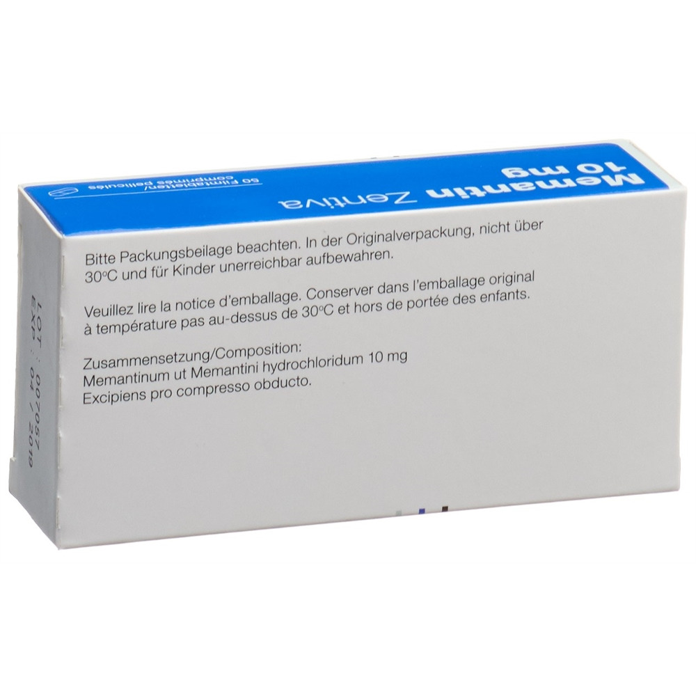 MEMANTINE Zentiva 10 mg, image 2 sur 2