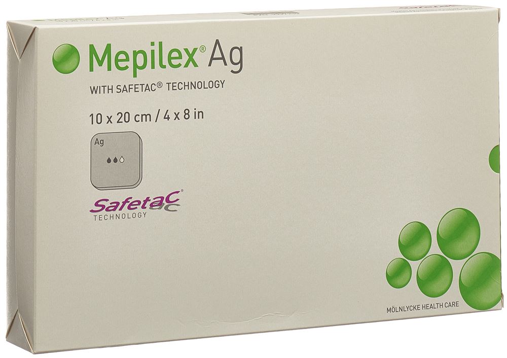 MEPILEX Ag pansement hydrocellulaire Safetac, image principale