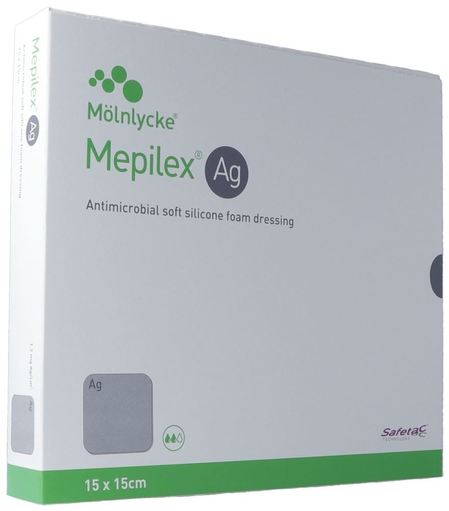 MEPILEX Ag pansement hydrocellulaire safetac