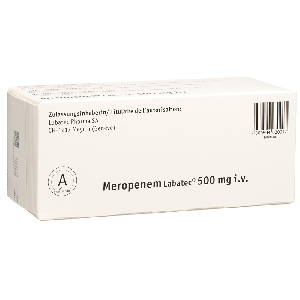 MEROPENEME i.v. 500 mg, image 2 sur 2