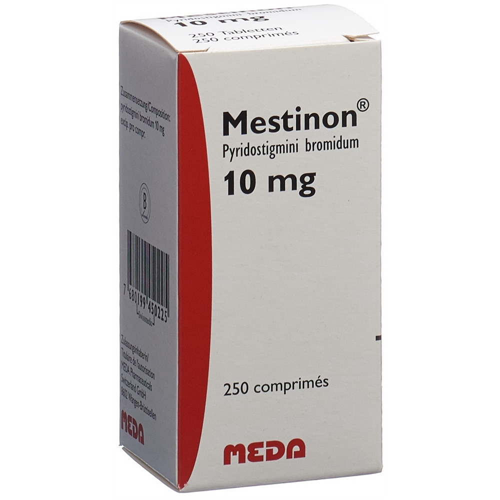 MESTINON cpr 10 mg fl 250 pce, image 2 sur 2