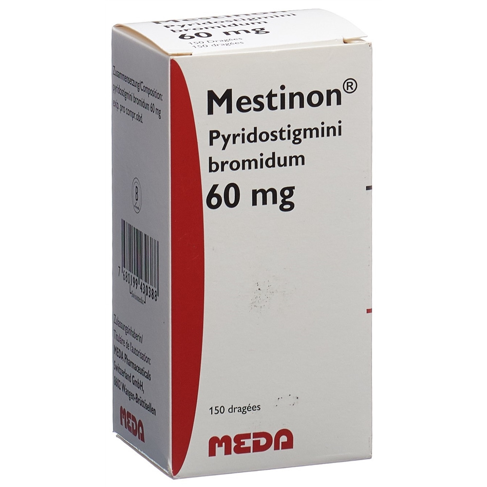 MESTINON drag 60 mg fl 150 pce, image 2 sur 2