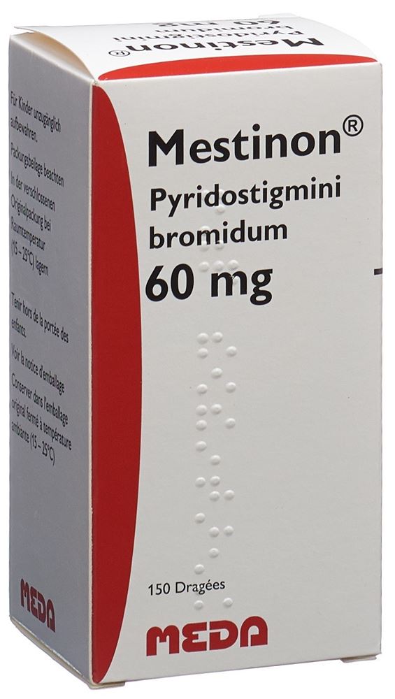 MESTINON drag 60 mg fl 150 pce, image principale