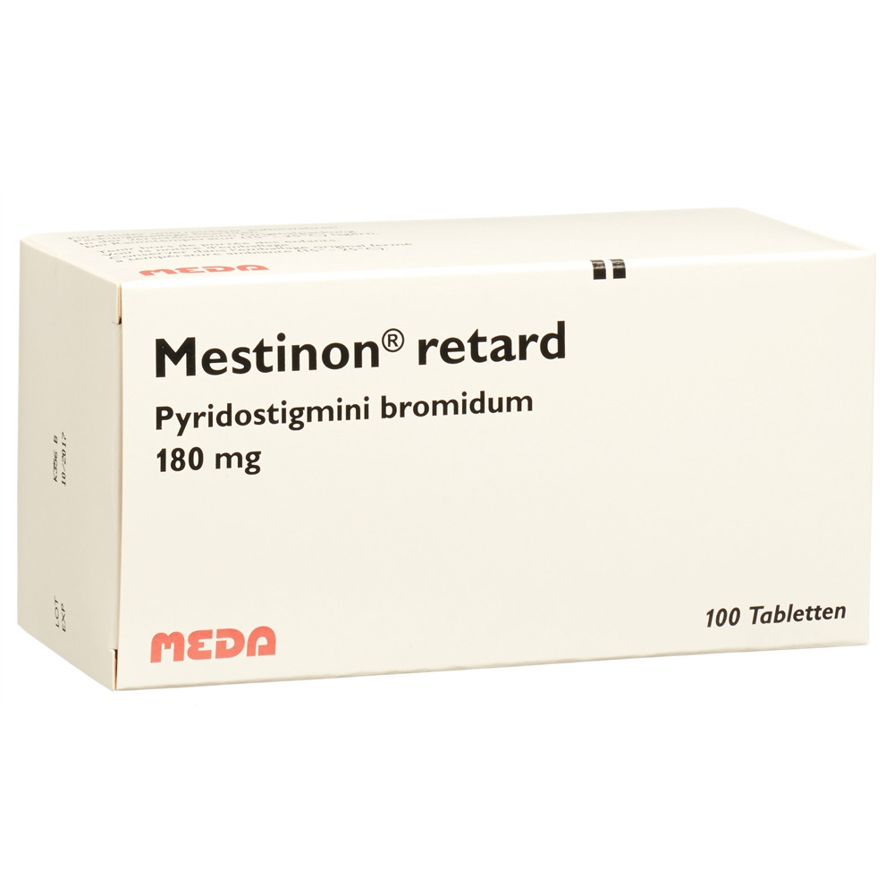 MESTINON Ret Tabl 180 mg Blist 100 Stk, Hauptbild