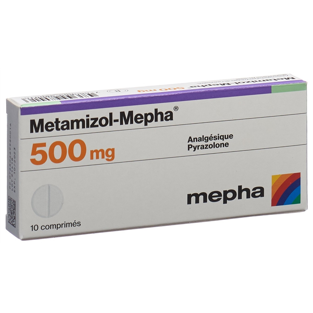 METAMIZOLE Mepha 500 mg, image 2 sur 2