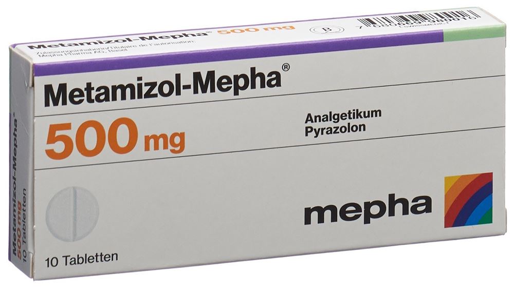 METAMIZOLE Mepha 500 mg, Hauptbild