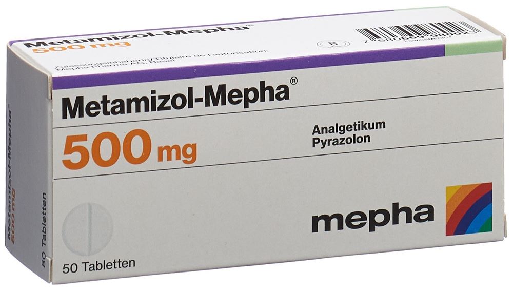 METAMIZOLE Mepha 500 mg, Hauptbild