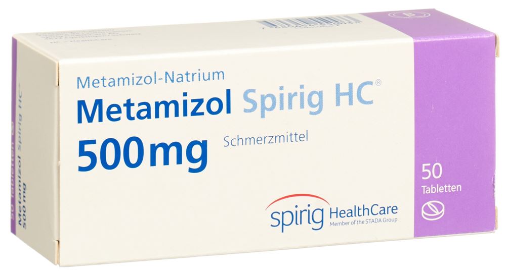 METAMIZOLE Spirig HC 500 mg, Hauptbild