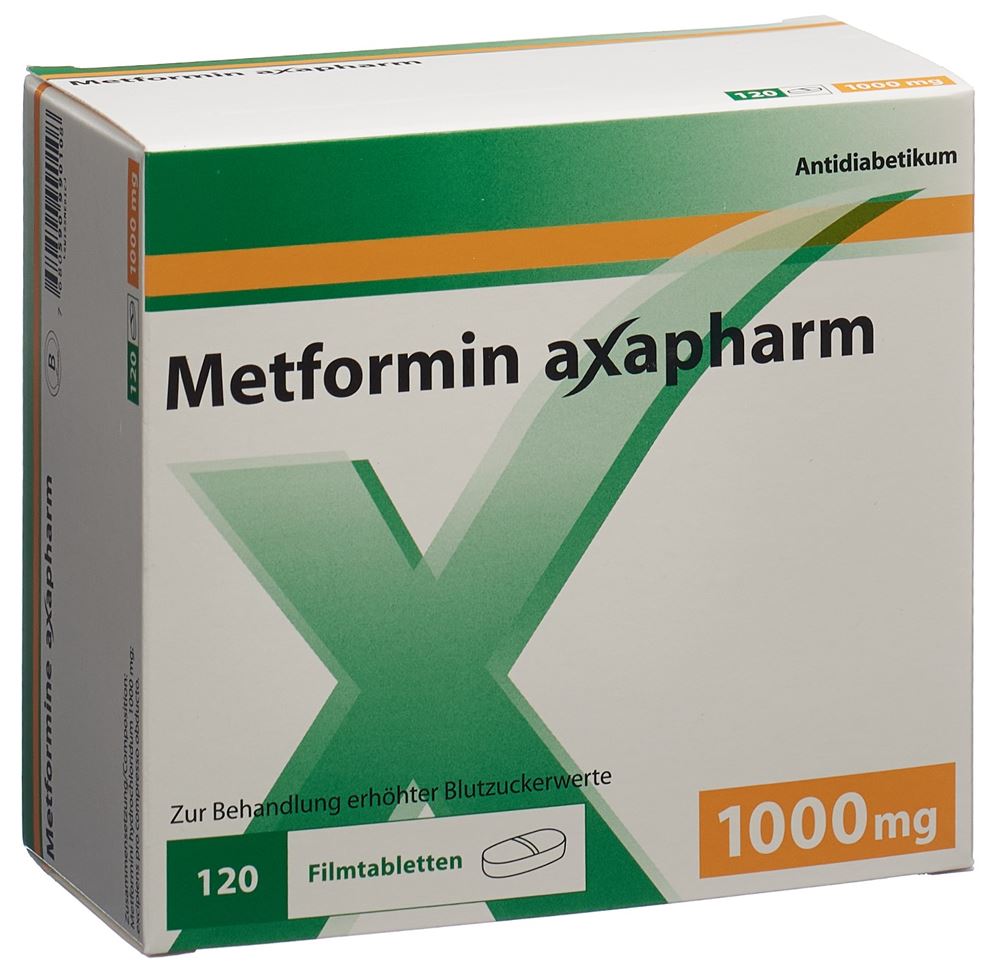 METFORMINE Axapharm 1000 mg, Hauptbild