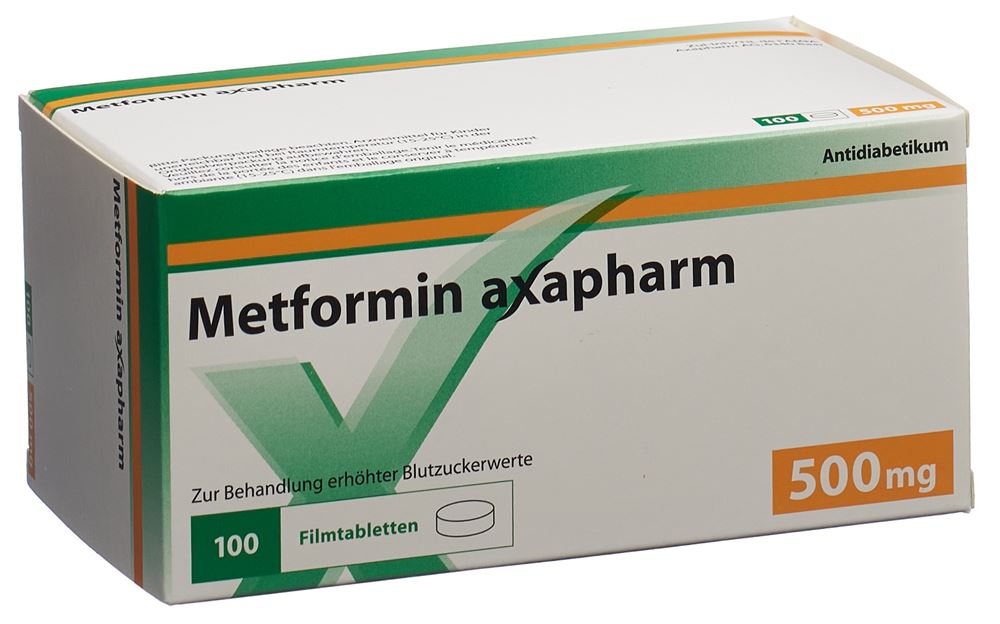 METFORMINE Axapharm 500 mg, Hauptbild