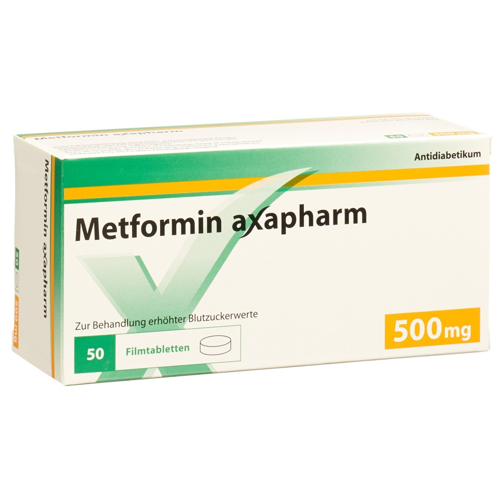 METFORMINE Axapharm 500 mg, Hauptbild