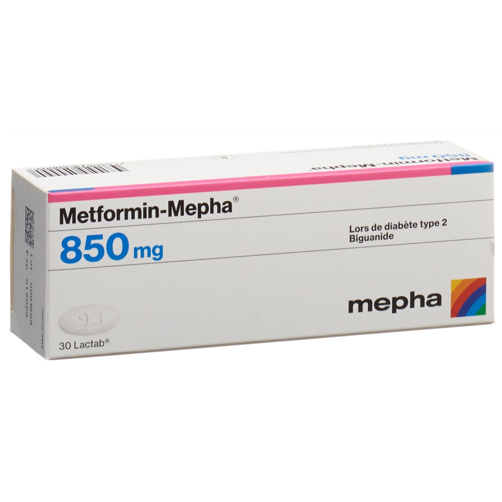 METFORMINE Mepha 850 mg, Bild 2 von 2