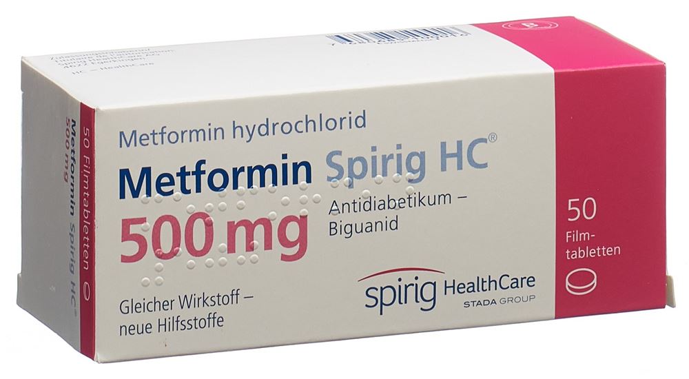 METFORMINE Spirig HC 500 mg, image principale