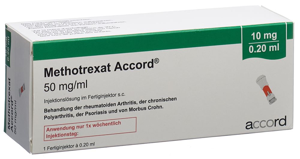 METHOTREXATE Accord 10 mg/0.2ml, Hauptbild