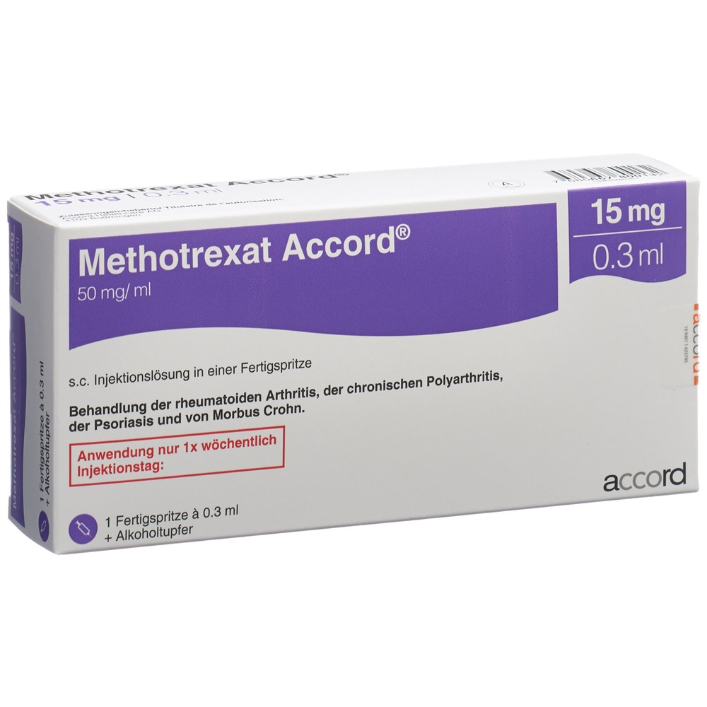 METHOTREXATE Accord 15 mg/0.3ml, Hauptbild
