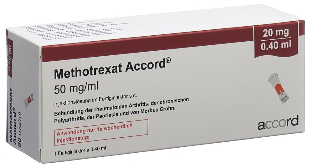 METHOTREXATE Accord 20 mg/0.4ml, Hauptbild