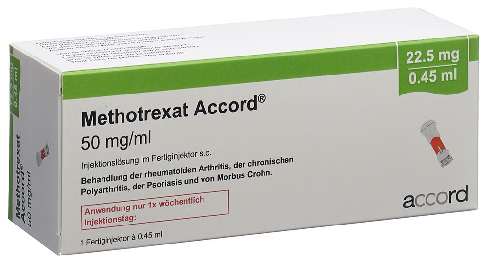 METHOTREXATE Accord 22.5 mg/0.45ml, Hauptbild