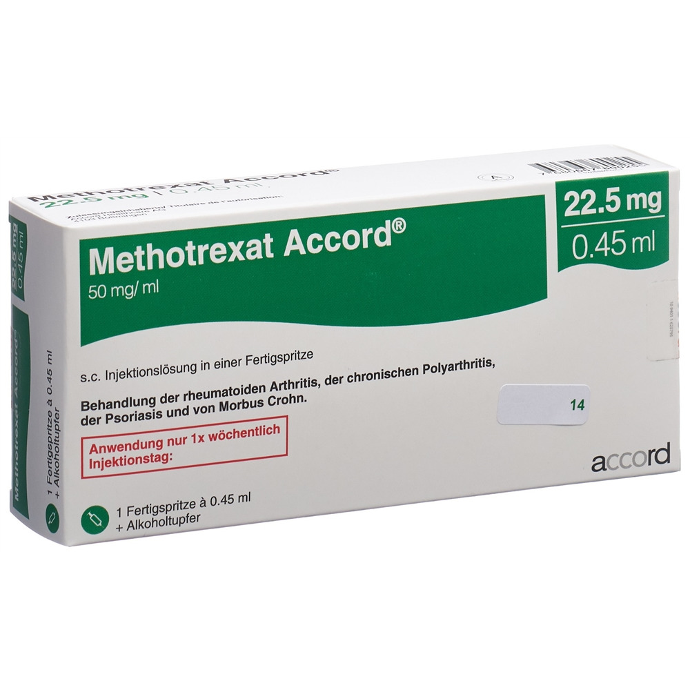 METHOTREXATE Accord 22.5 mg/0.45ml, Hauptbild