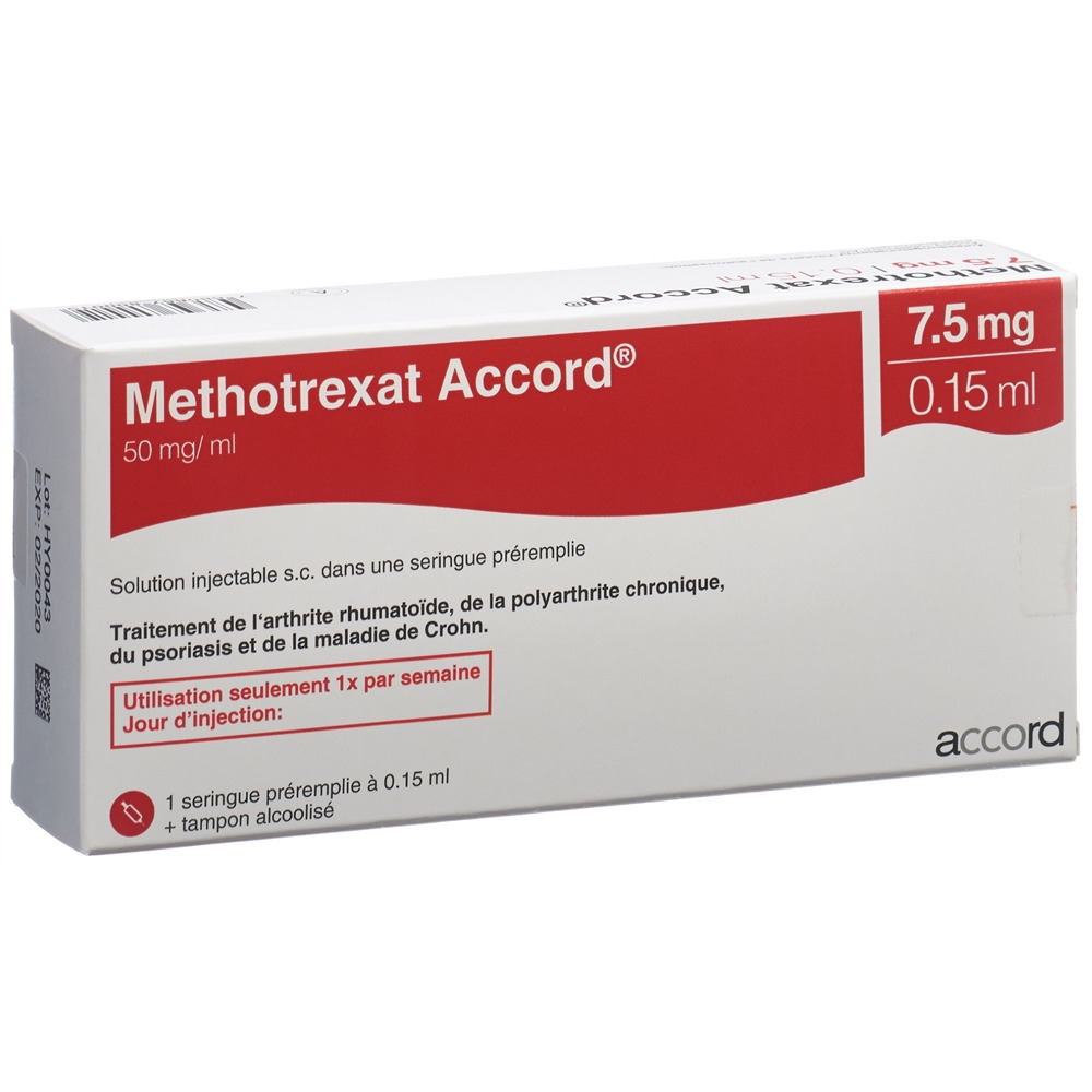 METHOTREXATE Accord 7.5 mg/0.15ml, Bild 2 von 2