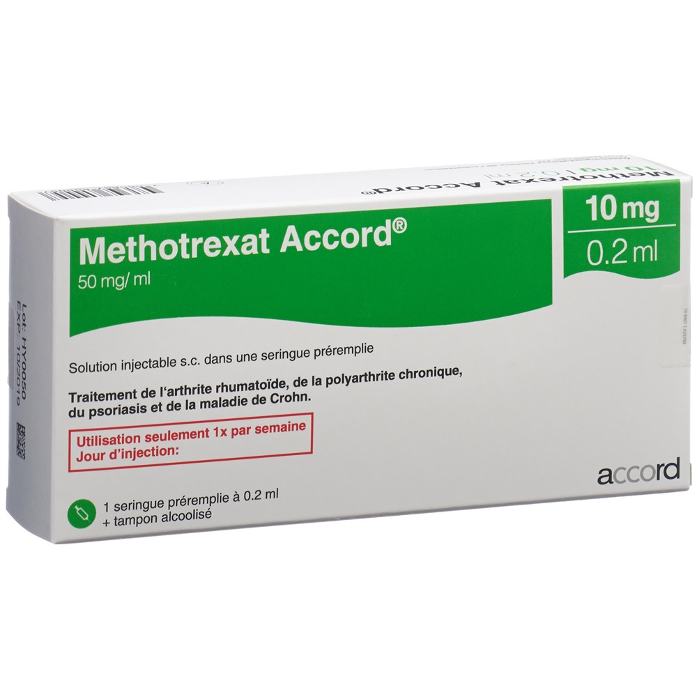 METHOTREXATE Accord 10 mg/0.2ml, image 2 sur 2