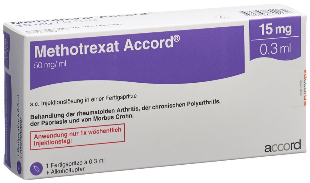 METHOTREXATE Accord 15 mg/0.3ml, image principale