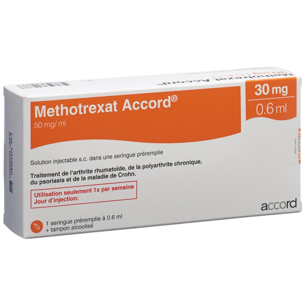 METHOTREXATE Accord 30 mg/0.6ml, image 2 sur 2