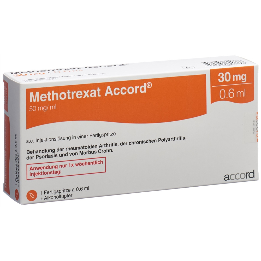 METHOTREXATE Accord 30 mg/0.6ml, image principale