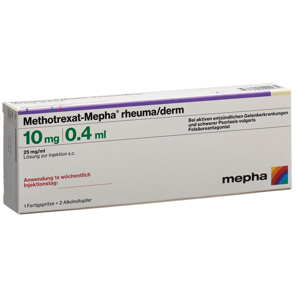 METHOTREXATE rheuma/derm 10 mg/0.4ml, Hauptbild