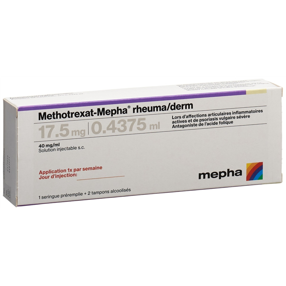 METHOTREXATE rheuma/derm 17.5 mg/0.4375ml, image 2 sur 2