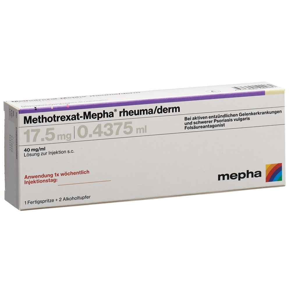 METHOTREXATE rheuma/derm 17.5 mg/0.4375ml, image principale