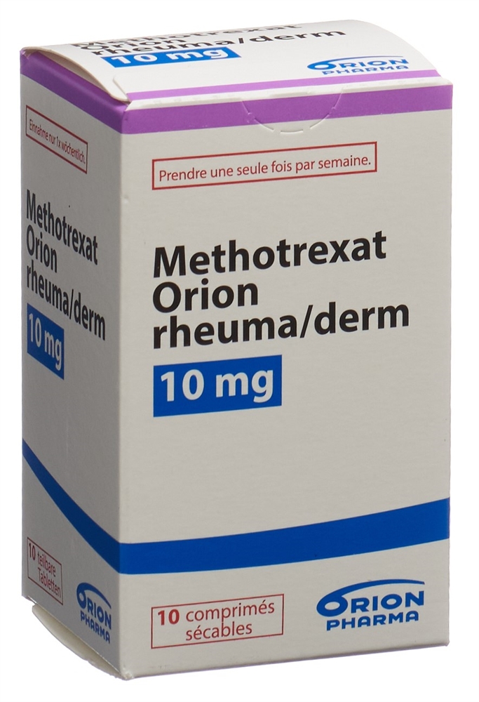 METHOTREXATE rheuma/derm 10 mg, image 2 sur 2