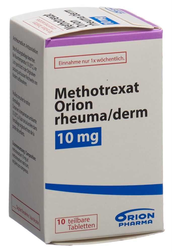 METHOTREXATE rheuma/derm 10 mg, image principale