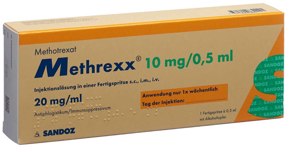 METHREXX Inj Lös 10 mg/0.5ml Fertspr 0.5 ml, Hauptbild