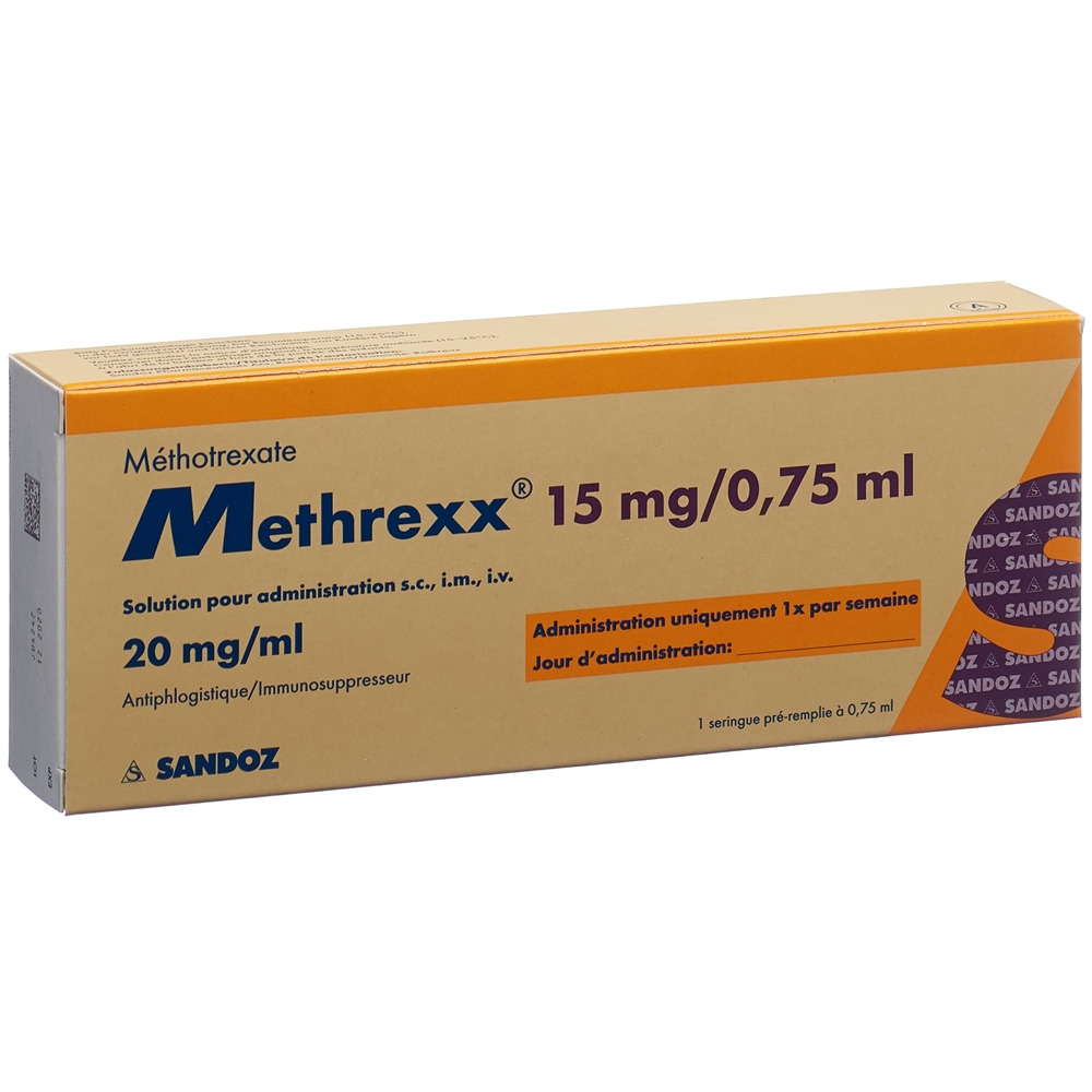 METHREXX Inj Lös 15 mg/0.75ml Fertspr 0.75 ml, Bild 2 von 2