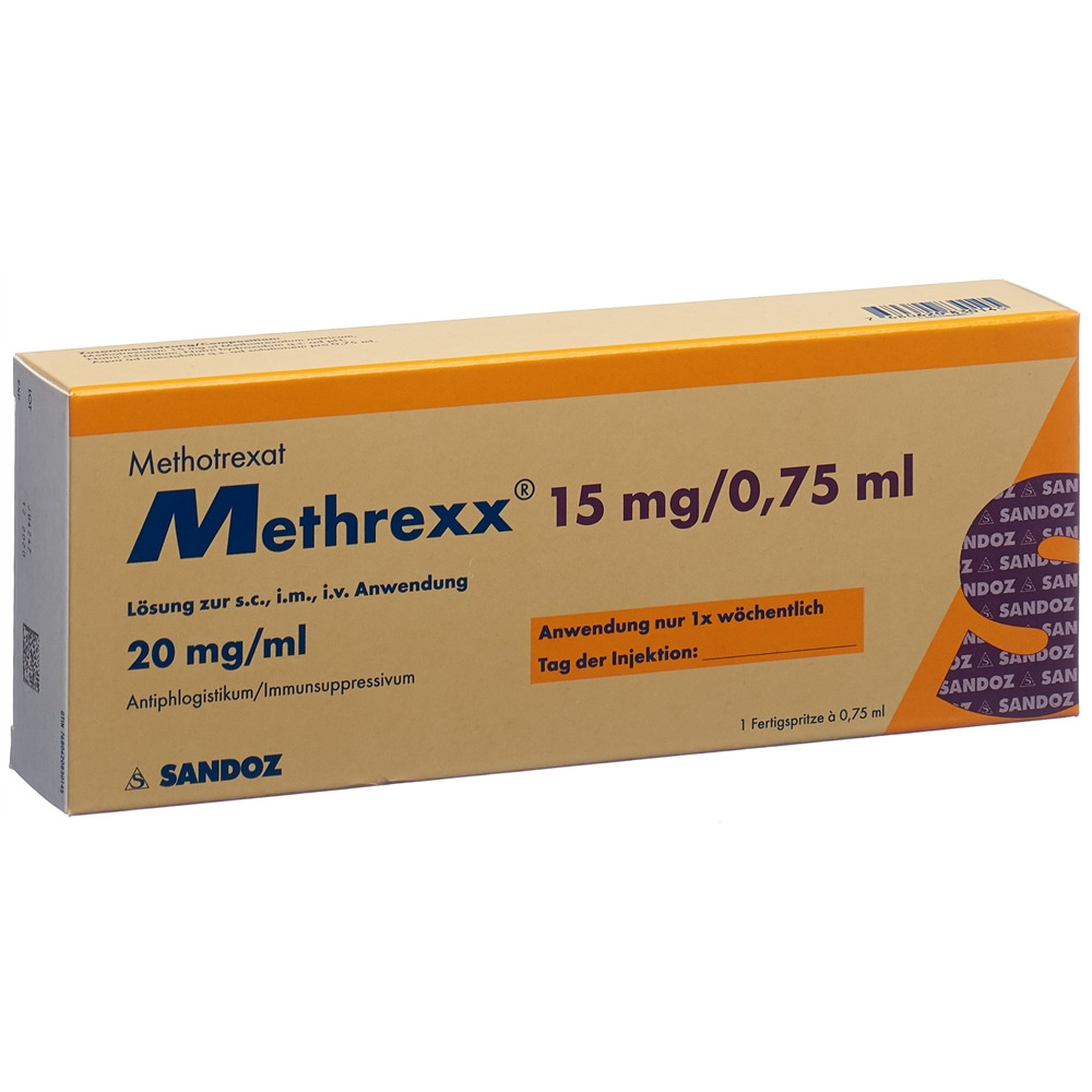 METHREXX Inj Lös 15 mg/0.75ml Fertspr 0.75 ml, Hauptbild