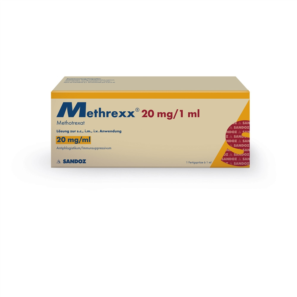 METHREXX Inj Lös 20 mg/ml Fertspr 1 ml, Hauptbild
