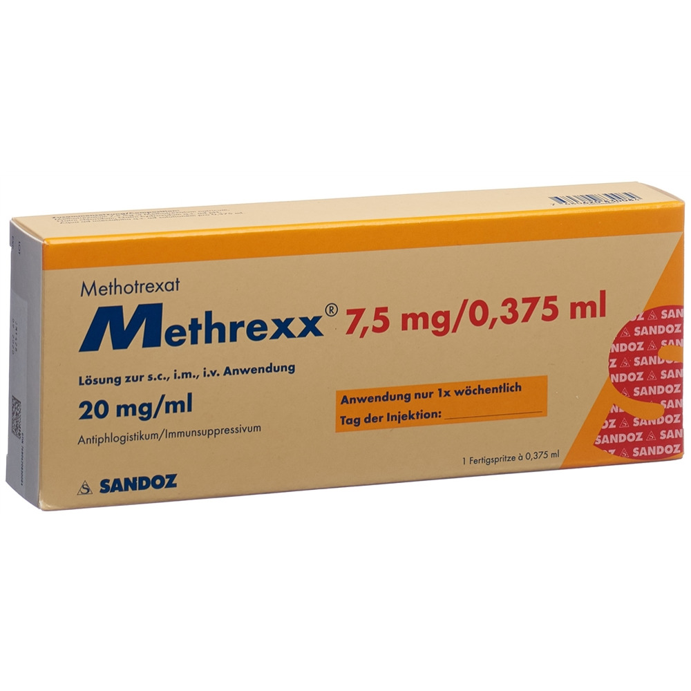 METHREXX Inj Lös 7.5 mg/0.375ml Fertspr 0.375 ml, Hauptbild