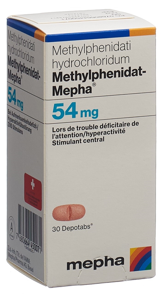 METHYLPHENIDATE Mepha 54 mg, image 2 sur 2