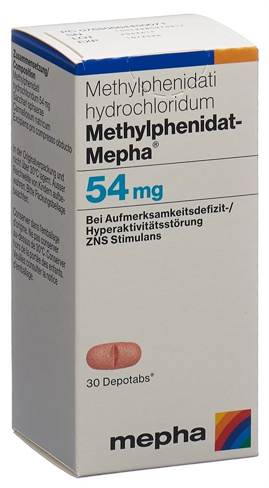 METHYLPHENIDATE Mepha 54 mg, image principale